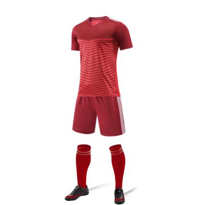 China Shirts & Complete Breathable Football Uniform Shirt Sports Short Sleeve Quick Dry Kit Soccer Tank Top Adult Set for sale