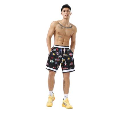 China Custom Made Mesh Polyester Men's Basketball Shorts Pique Antibacterial Street Sublimation Casual Short for sale