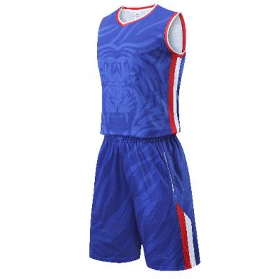 China Custom Digital Printing Sublimation Breathable Basketball Uniform Two Piece Suit Soccer Jersey for sale