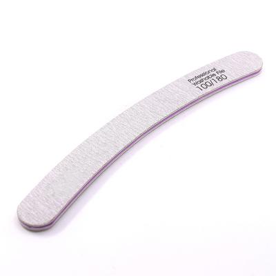 China Double Sides Banana Shape Sandpaper Nail Folder Eco-friendly Cute Multiple Grit Nail File Japanese Zebra Sandpaper for sale