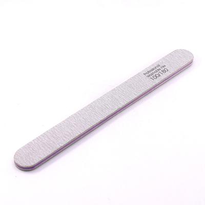 China 80/100/150/180/240 Professional Double Side OEM Finger Nail File Eco-friendly Straight Shape for sale