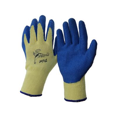 China Latex Coated Gloves 10 Gauge Polyester / Cotton Knitted Latex Coated Ply Work Gloves for sale