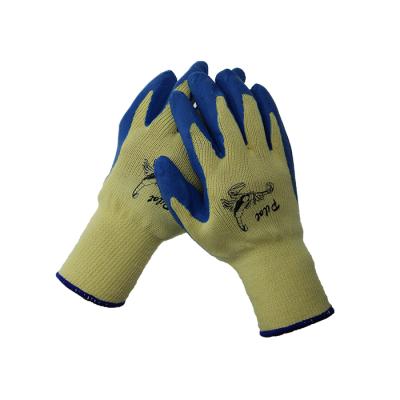 China Latex Palm Coated Gloves Gauge 10 Ply Seamless Knitted Latex Coated Work Gloves for sale