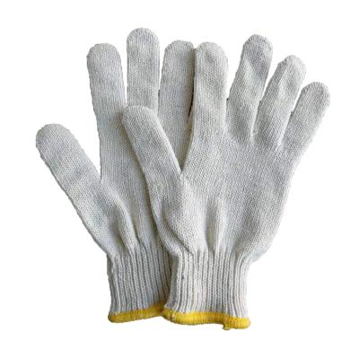 China Cheap Cotton White Working Use Cotton Gloves Seamless Knitted Working Gloves for sale