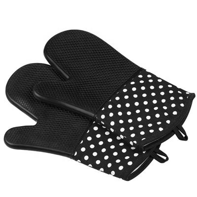 China Heat Resistant Heat Resistant Silicone Gloves Heat Resistant Barbecue 300 Centigrade Kitchen Oven for sale