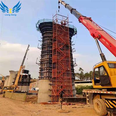 China Climbing Scaffolding Ladder Cage Traditional Safety Protection Systems For Bridge Construction for sale