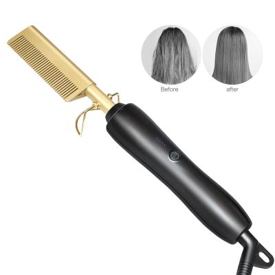 China Comfortable Plancha De Cabello Portable Hair Brush Straightener 2 in 1 Hair Straightening and Curling Iron for sale