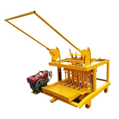 China Building Material Shops Diesel Engine JC4-45 Mobile Block Machine / CC Block Making Machine for sale