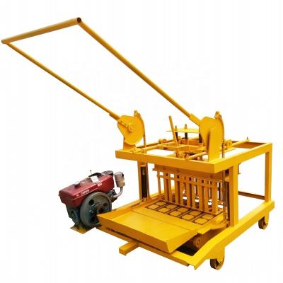 China Make Hollow Block And Manual Brick Price JC4-45 Egg Layer Brick Block Making Machine Concrete for sale