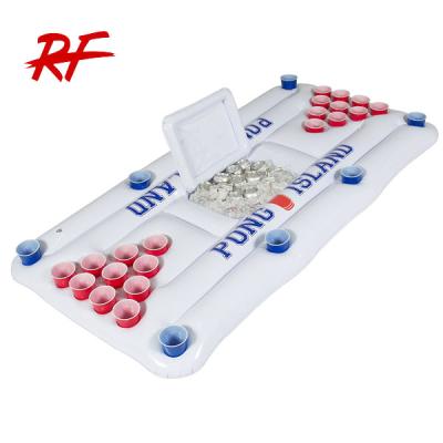 China Swimming Pool Inflatable Mattress Beer Pong / Beer Pong Inflatable Air Mattress for sale