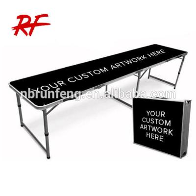 China Waterproof New Products Aluminum Folding Beer Pong Custom Table for sale