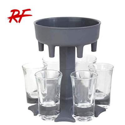 China 6 Shot Glass Pourer Holder Bars - Dispenser for Filling Liquids, Multiple Pulled Dispenser for sale