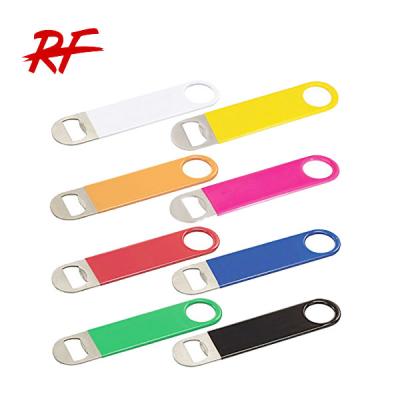 China Viable Custom Logo Screen Printing Bottle Opener , PVC Stainless Steel Opener Bottle for sale