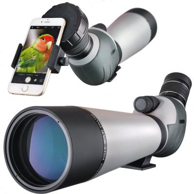 China INTENDED Civil Telescope 20X-60X80mm Angled Spotting Scope With Tripod for sale