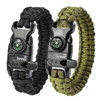 China Amazon Lightweight Hot Sale Free Samples Promotional Survival Bracelets For Outdoor Camping for sale