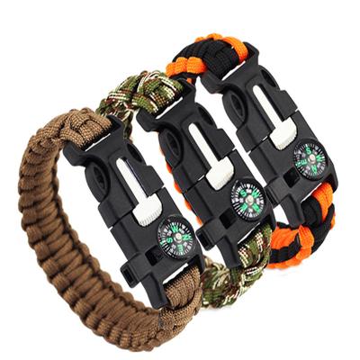 China Lightweight Planned Free Samples Promotional Survival Bracelet Survival For Outdoor Camping for sale