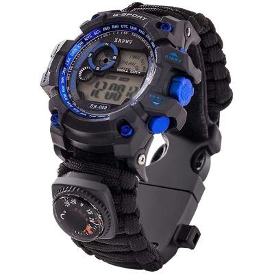 China Lightweight 7 In 1 Military Watch Multifunction Digital Compass Outdoor Sports Watches Waterproof for sale