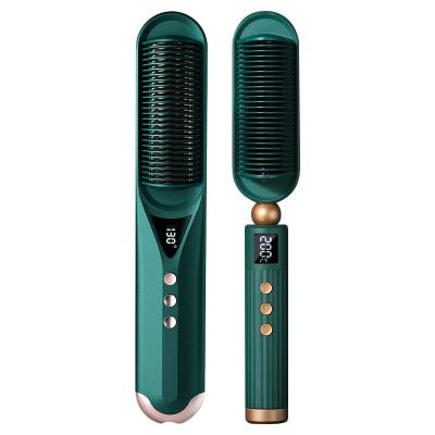 China Safety Maaadro Ion High Quality Negative Straight Brush Thermoelectric Straightening Comb for sale