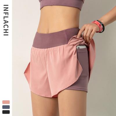 China Custom Breathable Comfortable Breathable Oversize Sports Bike Women Cycling Shorts Anti-Wrinkle Summer Shorts Women Biker Sports Running Shorts With Pocket for sale