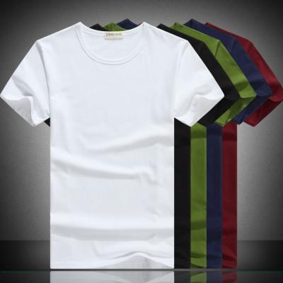 China 2022 New Men's Summer Anti-Shrink Short Sleeve Solid Hip Hop Cotton Men's Streetwear Tops Tees Solid T-shirt Fashion T-shirt for sale