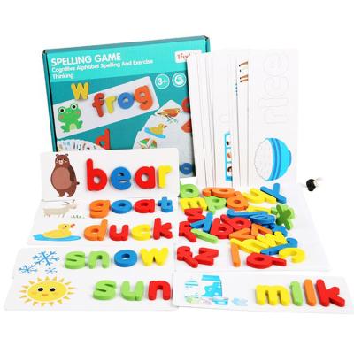 China Children's educational toys children's toys English alphabet children's early learning 26 words cognitive card for sale