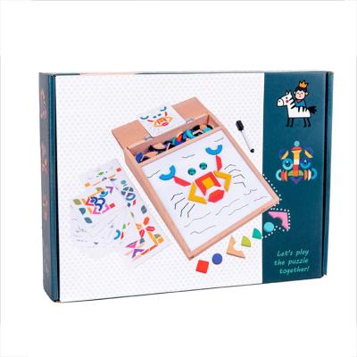 China DIY Children's Educational Drawing Board Toys Wooden Puzzle Writing Drawing Board Toys for sale