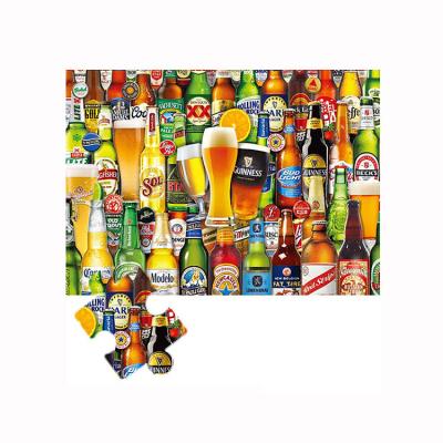 China Toy High Quality Cartoon Coloring Jigsaw Beer Printing Puzzle Children's Toy 300 Piece Jigsaw Puzzle for sale