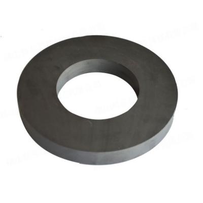 China Industrial Large 220mm Diameter Y30 Y35 C8 Super Hard Ferrite Ceramic Radial Magnet Magnetization Ring Magnets for sale