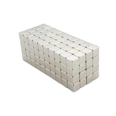 China Small Neo Cube Neodymium Magnets N35 N52 Cube Magnets Industrial Rare Earth Stronghold for sale