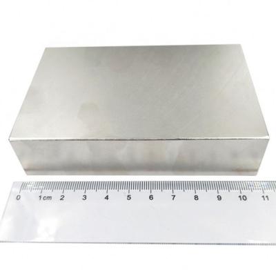 China Customized 110x74x25 mm N52 Industrial Big Large Size Permanent Neodymium Block Magnet From China Manufacturer for sale