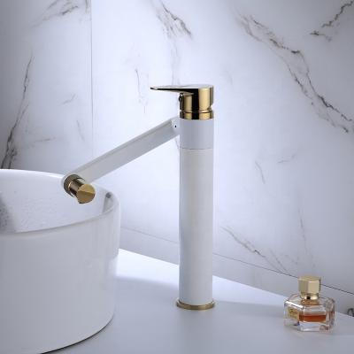 China Sense Faucets Countertop-Mounted Modern Single Lever Led Waterfall Style Bathroom Faucet Brand New Basin Mixer Tap for sale