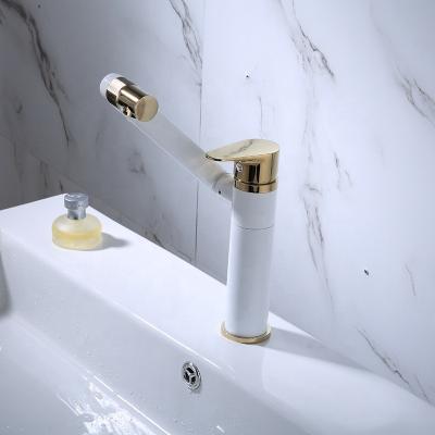 China Sense Faucets Deck Mounted Single Handle Pull Down Mixer Kitchen Sink Faucet European and American Style Wide Basin Bathroom Faucet for sale