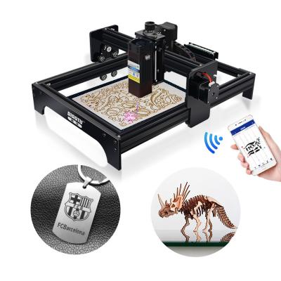 China Diaotu 40W Air Cooled DIY CNC Router For Stainless Steel Dog Tag Wood Leather Laser Engrave Machine Engraving Laser Machine for sale