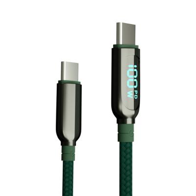 China Wholesale high quality 100W usb c super fast charging mobile phone usb c led display cable for laptop and smart phone for sale