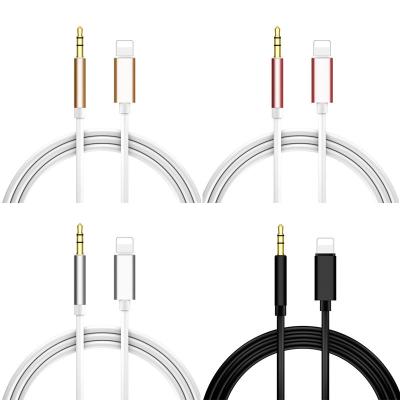 China Millimeters AUX. Car Cable Connector 3.5 To Lighting Type C Attach Audio Jack To 3.5mm Cable For Apple Iphone for sale