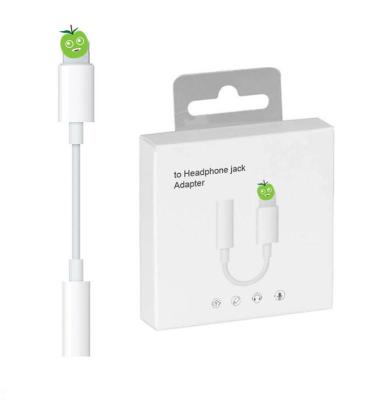 China aux cable Adaptador Earphone Adapter Connector Audio Jack To 3.5mm Adapter Mobile Phone Earphone Mister For Lightning Apple Iphone for sale