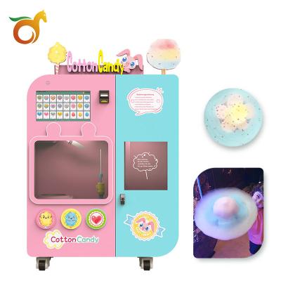 China Factory direct sales commercial sourcing commercial making money children's cotton candy machine self-service vending machine for sale