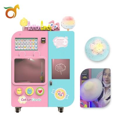 China Automatic Cotton Candy Commercial Catering Machine With Touch Screen Advertising Self Service Commercial Vending Machine for sale