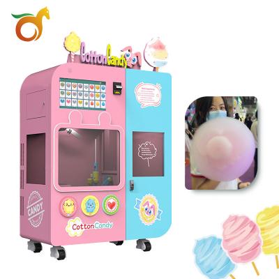 China 2022 Subway Station Airport Mall New Cotton Candy Machine Fully Automatic Customizable Commercial Self Service Vending Machine for sale