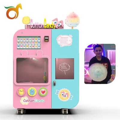 China Commercial Sourcing Stable and Durable Automatic Cotton Candy Machine Self Service Commercial Cotton Candy Vending Machine for sale