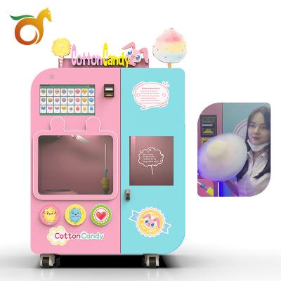 China Large Automatic Cotton Candy Machine Commercial Supply Halloween Gift Creative Candy Making Vending Machine for sale