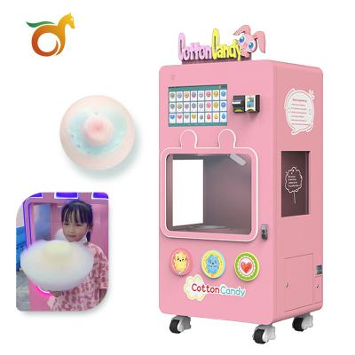 China Automatic Candy Machine Commercial Airport Mall Classic Cotton Candy Machine Multiple Payment Methods Self Service Vending Machine for sale