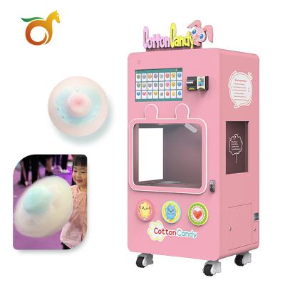 China New Candy Cotton Machine Hot Automatic Multiple Payment Methods Self Service Vending Vending Machine Metro Station Airport Mall for sale