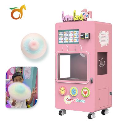 China Subway Station Airport Red Rabbit Self-service Vending Machine Cotton Candy Machine Intelligent Commercial Automatic Robot for sale