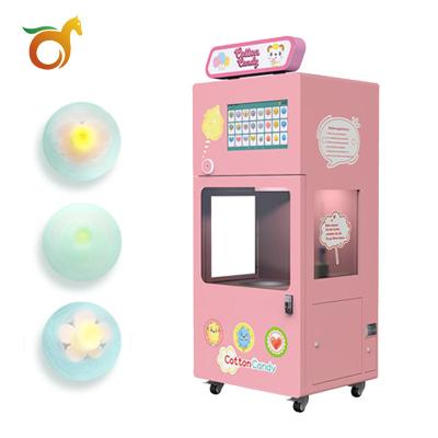 China Commercial Self-Service Cotton Candy Machine High Profit Automatic Cleaning Catering Children's Self-Service Vending Machine for sale