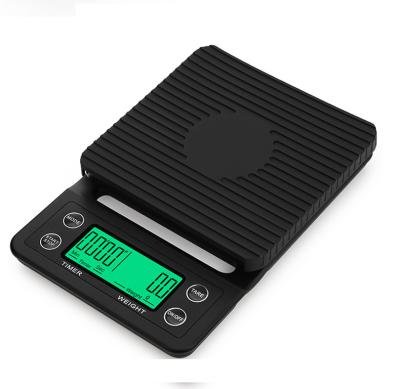 China With Digital Electronic Kitchen Scale Coffee Scale Backlight 3kg X Timer 0.1g Timer Scale For Food for sale