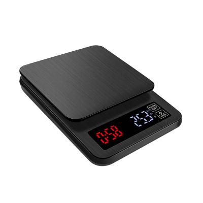 China The New Hot Home Coffee Dispensing Countdown Kitchen Scale Coffee Scale 309 Smart USB Charging for sale