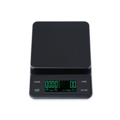 China Smart Electronic Kitchen Scale Kitchen Coffee Scale LCD Display Drip Coffee Scale Timer Digital Food Scale for sale