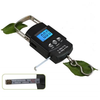 China With Ruler 100cm Mini Dial Luggage Scale Bag Portable Weigh Blance Baggage Suitcase Travel Measures Hook Portable Scale Metric Tape for sale