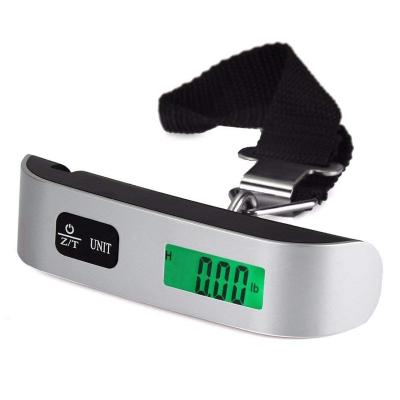 China Hot-selling ABS plastic + strap factory direct sale foreign trade luggage mini scale 50KG with night vision temperature function luggage scale for sale